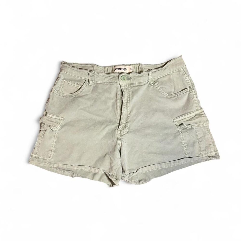 Women's Green Cargo Shorts